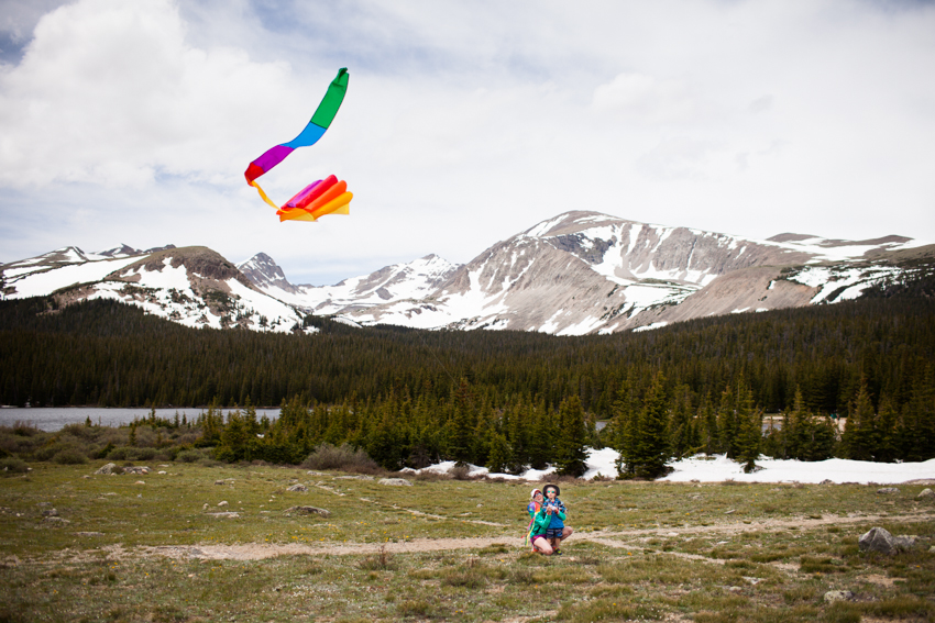 Kite Flying at Brainard Lake, CO